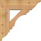 Ekena Millwork Olympic Traditional Smooth Bracket w/ Offset Brace, Western Red Cedar, 7 1/2"W x 24"D x 24"H BKT0806X24X24OLY01SWR - alternate 4
